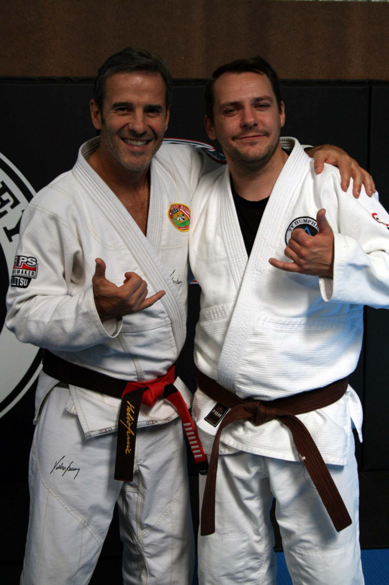 Ty with Pedro Sauer (8th Degree Red and Black Belt)