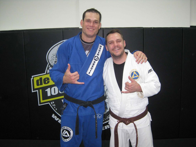 Ty with Roger Gracie (10 time World Champion)
